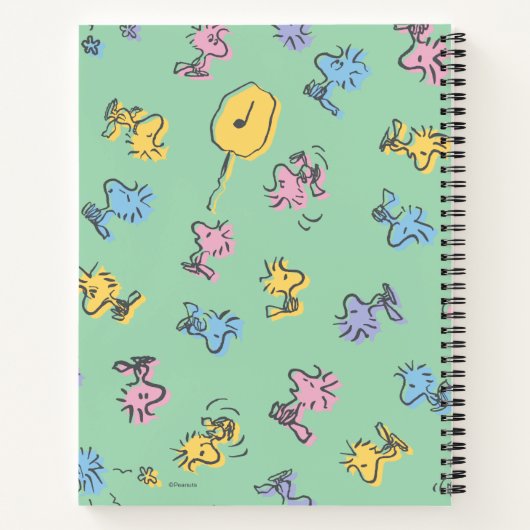Woodstock Sugar Pop Art Pattern Notitieboek (Achterkant)