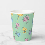 Woodstock Sugar Pop Art Pattern Papieren Bekers (Links)