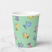 Woodstock Sugar Pop Art Pattern Papieren Bekers (Voorkant)