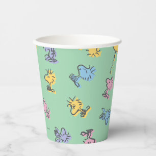 Woodstock Sugar Pop Art Pattern Papieren Bekers