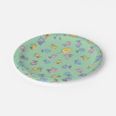 Woodstock Sugar Pop Art Pattern Papieren Bordje (Gekanteld)