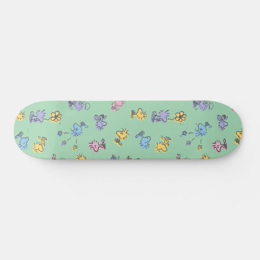 Woodstock Sugar Pop Art Pattern Persoonlijk Skateboard (Horizontaal)