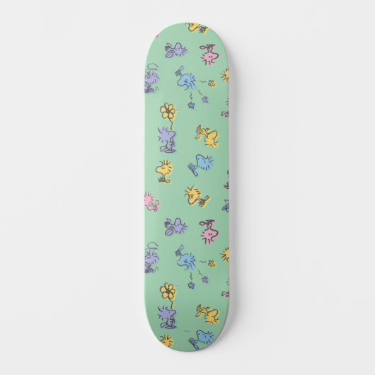 Woodstock Sugar Pop Art Pattern Persoonlijk Skateboard (Voorkant)