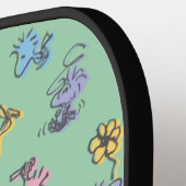Woodstock Sugar Pop Art Pattern Pickleball Paddle (Links Detail)