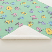 Woodstock Sugar Pop Art Pattern Sherpa Deken (3/4)