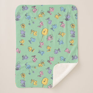 Woodstock Sugar Pop Art Pattern Sherpa Deken