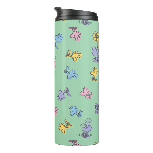 Woodstock Sugar Pop Art Pattern Thermosbeker (Geroteerd rechts)