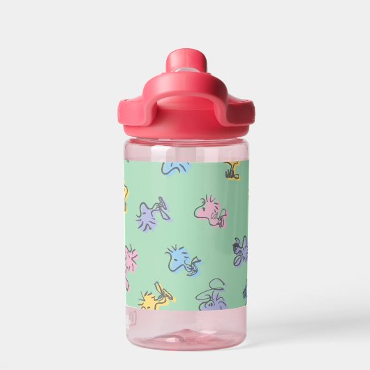 Woodstock Sugar Pop Art Pattern Waterfles (Achterkant)