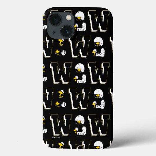 Woodstock Varsity Sports Letter Patroon Case-Mate iPhone Case (Achterkant)