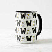 Woodstock Varsity Sports Letter Patroon Mok (Voorkant rechts)
