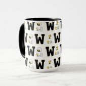 Woodstock Varsity Sports Letter Patroon Mok (Voorkant links)