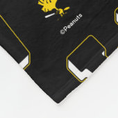 Woodstock Varsity Sports Letter Pattern Fleece Deken (Hoek)