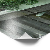 Woodstock, Vermont, Bridge Flower Box Foto Afdruk (Hoek)