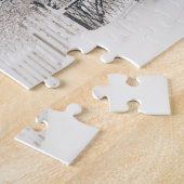 Woodstock Vermont Covered Bridge in Snow Legpuzzel (Zijkant)