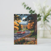 Woodstock Vermont Travel Briefkaart (Staand voorkant)