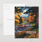 Woodstock Vermont Travel Briefkaart (Voorkant / Achterkant)