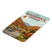 Woodstock Vermont Travel Magneet (Linkerzijde)