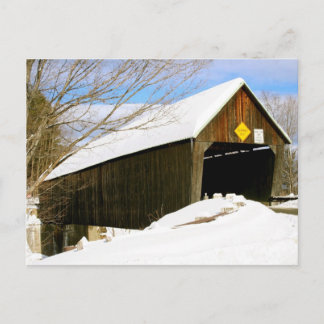 Woodstock, VT-gedekte brug Briefkaart