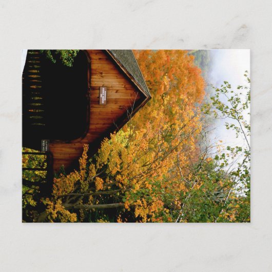 Woodstock, VT-gedekte brug Briefkaart (Voorkant)