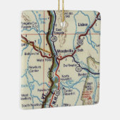 Woodsville NH  Map Keramisch Ornament (Rechts)
