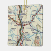 Woodsville NH  Map Keramisch Ornament (Links)