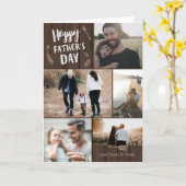 Woodsy 5 Foto Vaderdag Kaart (Gele Bloem)