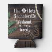 Woodsy Bachelor/Bachelorette Party Personalized Blikjeskoeler (Voorkant)