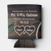 Woodsy Bachelor/Bachelorette Party Personalized Blikjeskoeler (Achterkant)