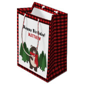 Woodsy Beer Medium Cadeauzakje (Voorkant Gekanteld)