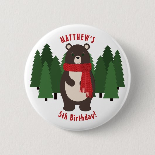 Woodsy Beer Ronde Button 5,7 Cm (Voorkant)