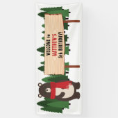 Woodsy Beer Spandoek (Verticaal)