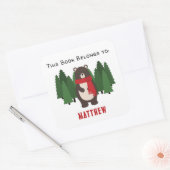 Woodsy Beer Vierkante Sticker (Envelop)