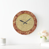 Woodsy Brown Abstracte Cosmos Grote Klok (Huis)