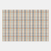 Woodsy Brown, Greys, Tan & Cream Plaid Inpakpapier Vel (Voorkant 3)