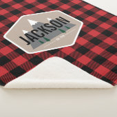 Woodsy Buffalo Pset Fleece Blanket Sherpa Deken (3/4)