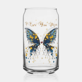 Woodsy Butterfly Can Glass Blikvorm Glas