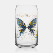 Woodsy Butterfly Can Glass Blikvorm Glas (Achterkant)