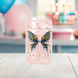 Woodsy Butterfly Can Glass Blikvorm Glas