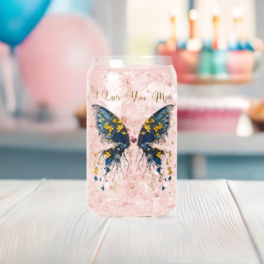 Woodsy Butterfly Can Glass Blikvorm Glas (Insitu (Baby Shower))