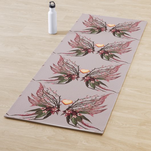 Woodsy Butterfly Yoga Mat (In situ)