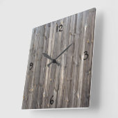Woodsy Clock. Vierkante Klok (Hoek)