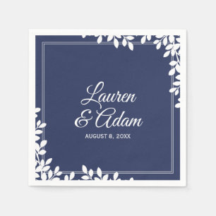 Woodsy Cocktail servetten Leaf Lijst (Midnight)