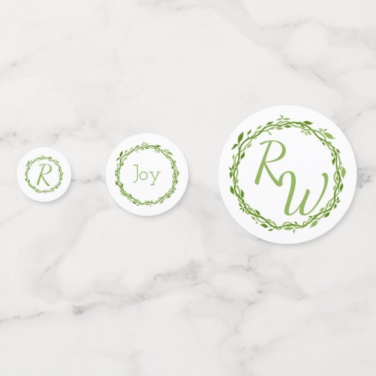 Woodsy Elegance | Bruiloft wijnstok feestelijk mon Confetti (Voorkanten)