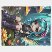 Woodsy Fairy Dolls Fleece Deken (Voorkant (Horizontaal))