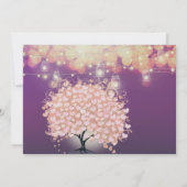 Woodsy Fairytale Millennial Pink Paars Wedding Kaart (Achterkant)