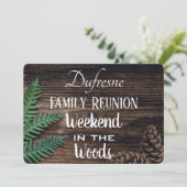 Woodsy Family Reunion Uitnodiging (Staand voorkant)