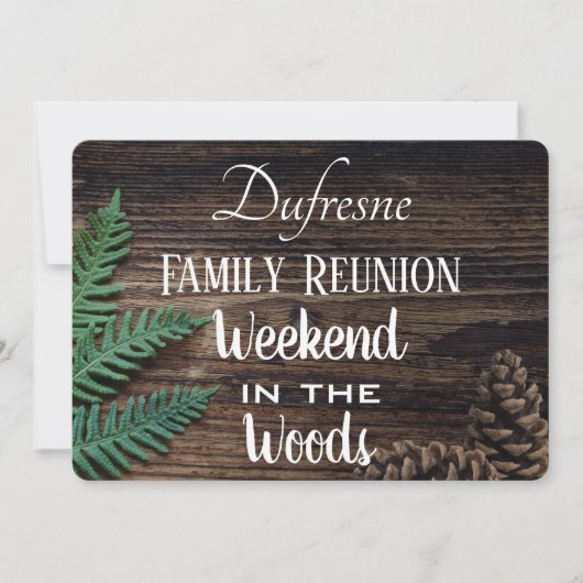 Woodsy Family Reunion Uitnodiging (Voorkant)