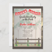 Woodsy Graduation Party in the Park Kaart (Voorkant)