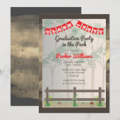 Woodsy Graduation Party in the Park Kaart (Voorkant / Achterkant)