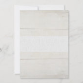 Woodsy Greenery Gender Neutral Baby shower Wood Kaart (Achterkant)